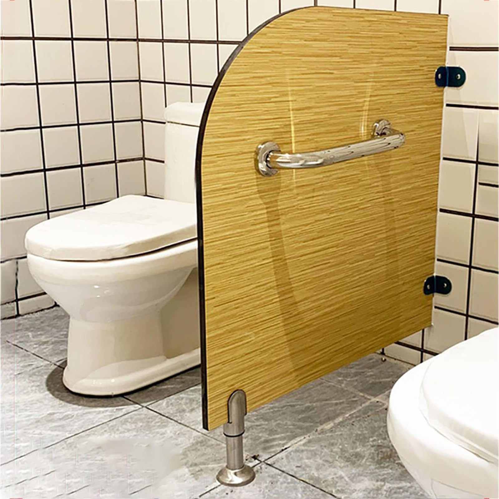 Cloison de toilette urinoir compacte 28in à coins arrondis