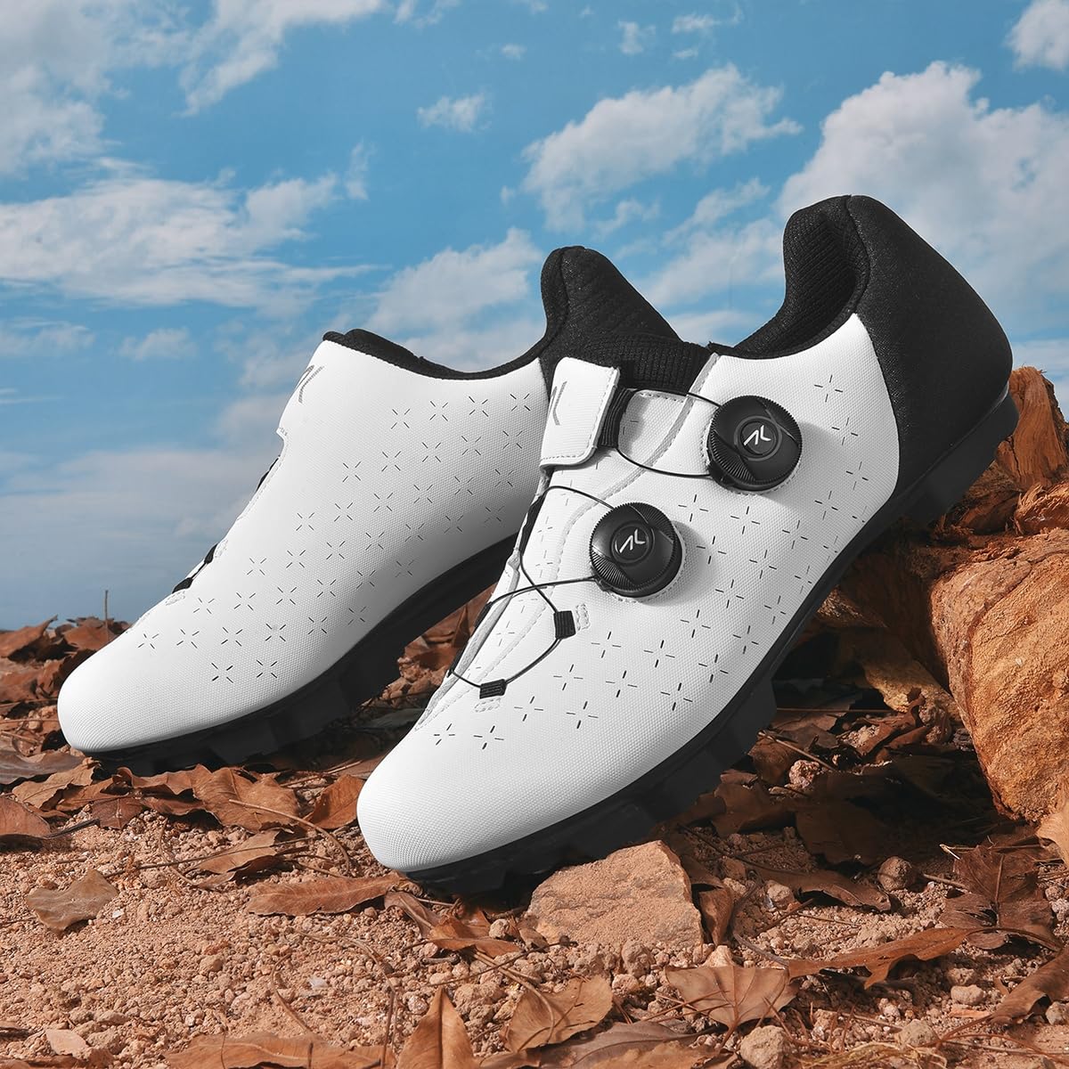 Zapatilla de Ciclismo MTB Hombre Mujer Zapatos Bicicleta de Montaña Exterior Compatibles con SPD Lock System para Deportes al Aire Libre