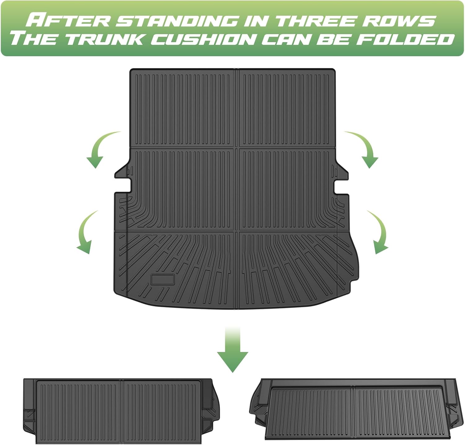 Cartist Floor Mats for 2015-2019 Ford Explorer 6 & 7 Seats, All Weather Cargo Liner for Explorer Accessories, Heavy Duty TPE Cargo Mats for Explorer XLT/Limited/Sport/Platinum, Car Accessories