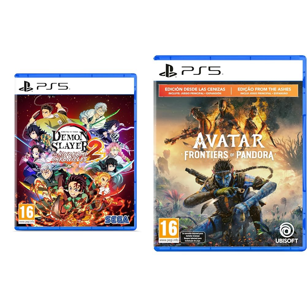 Demon Slayer -Kimetsu no Yaiba- The Hinokami Chronicles 2 - PS5 + Avatar: Frontiers of Pandora From the Ashes Edition (PS5) en oferta en Amazon