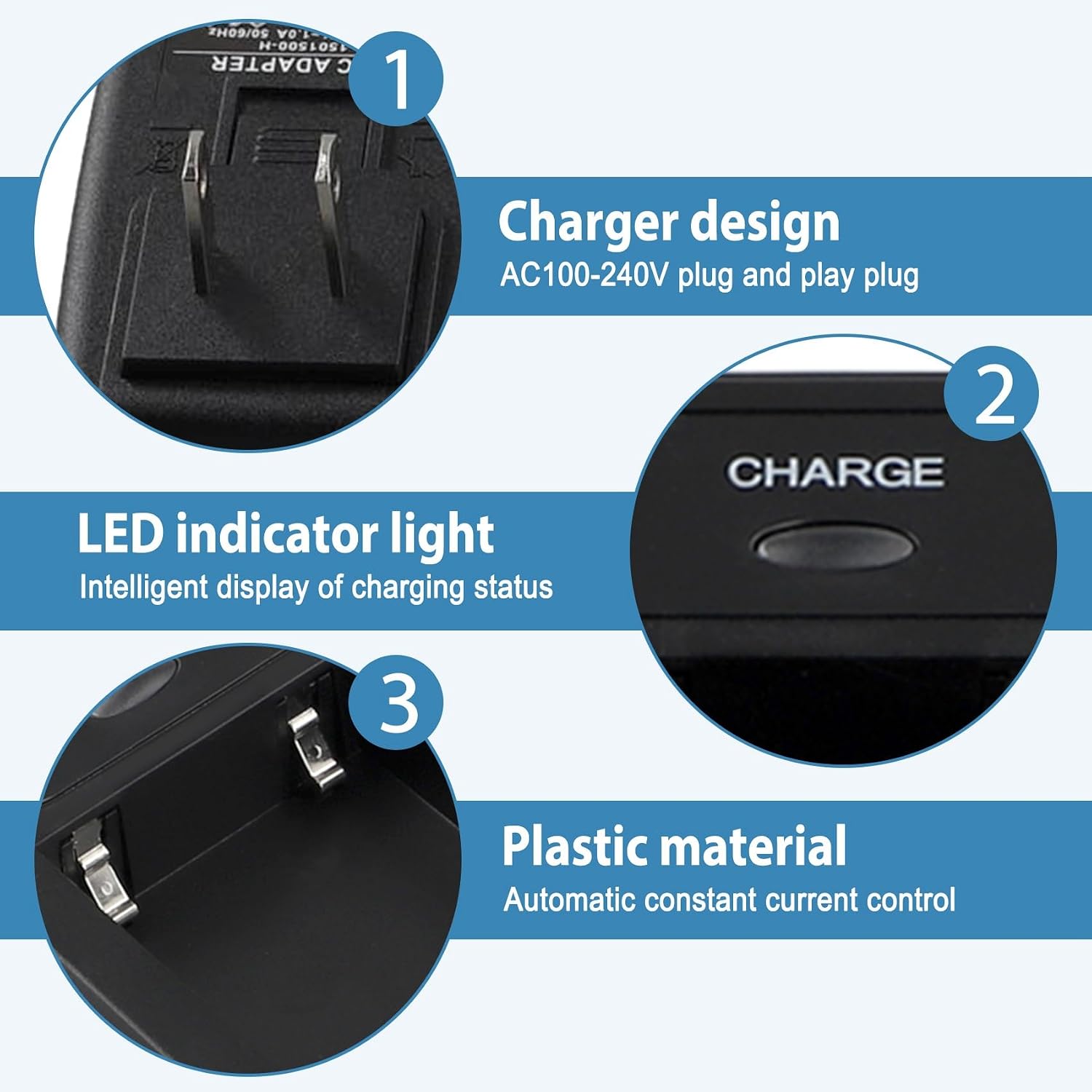 CH-04 Charger for Stonex FOF GPS RTK BP-5S Battery Charging US Plug