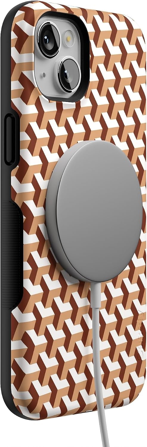 Casely iPhone 14 Plus Case | Step It Up | Abstract Geo | Bold Protective Design | MagSafe Compatible Design