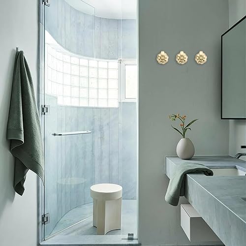 Miniatura 5 de Asidrama Ganchos para toallas de baño, ganchos de oro cepillado para cocina, ducha, puerta, montaje en pared, exquisitos ganchos para bata y