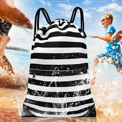 Miniatura 6 de HOLYLUCK - Mochila, bolsa deportiva con cordón ajustable para gimnasio