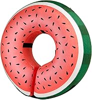 Vista 1 de BENCMATE Collar inflable protector para perros y gatos, collar suave de recuperación de mascotas que no bloquea la visión E-Collar (M, sandía)