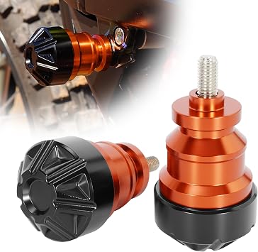 Sur Ron Frame Sliders, 6061 Aluminum Motorcycle Crash Frame Slider for Surron Sur Ron X/S Segway X260 X160 Talaria Sting Electric Dirt Bike, Orange and Black