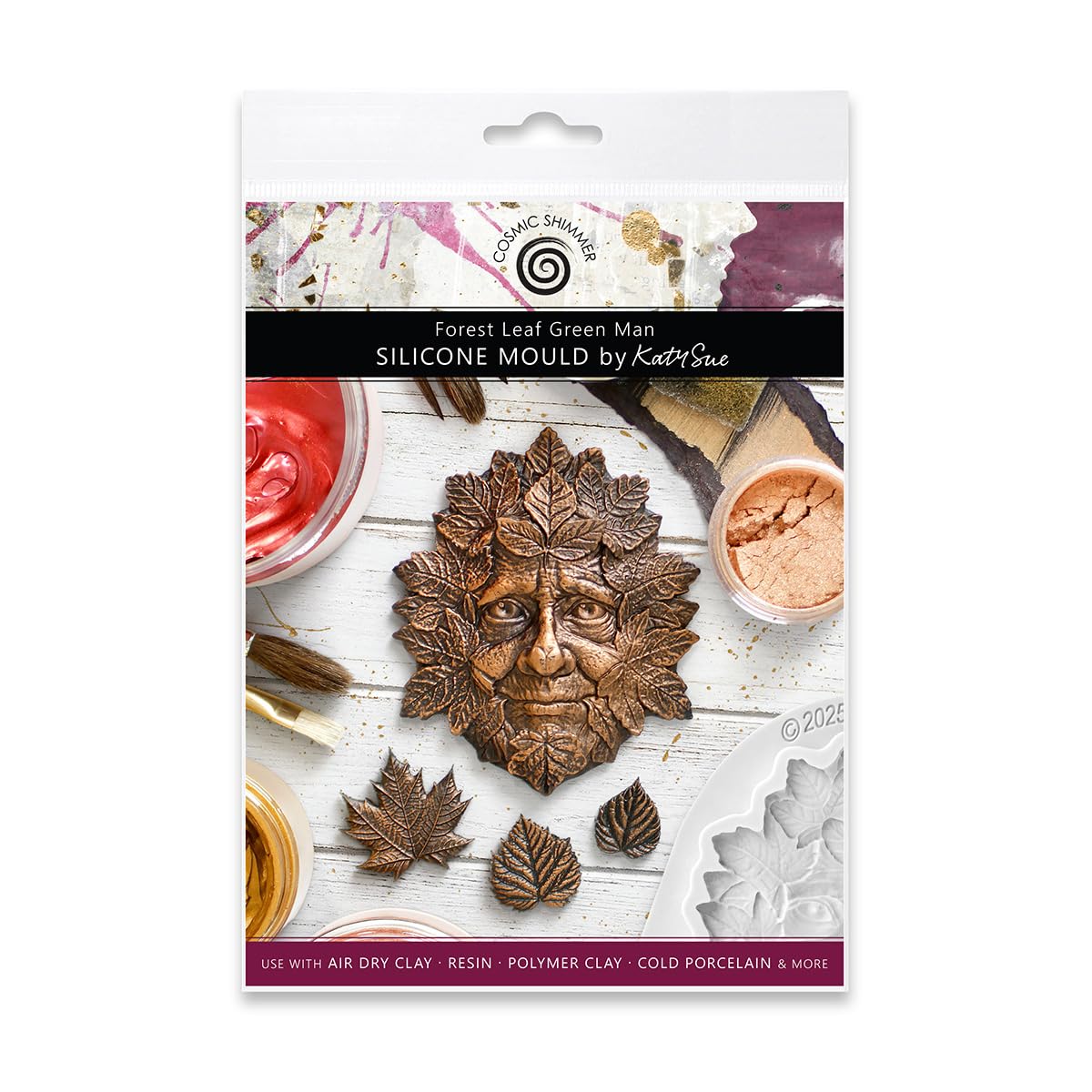 Moule en silicone pour créer des décors de feuilles forest leaf