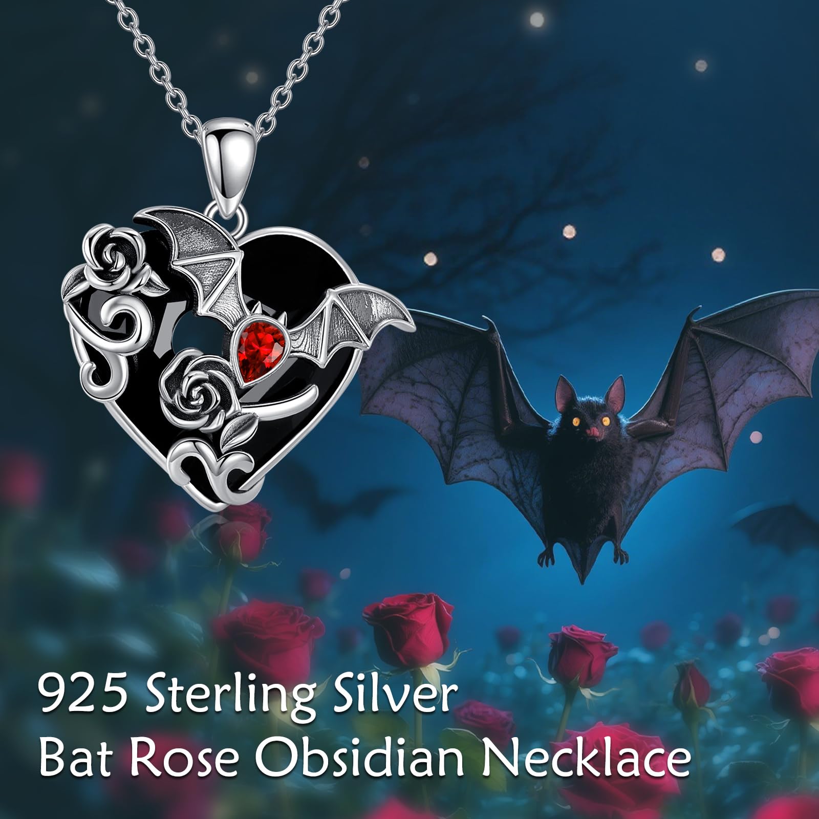 YFN S925 Sterling Silber Chakra Lebensbaum Anhänger Halskette mit 7 Chakra Edelsteinen - Energie & Schutz