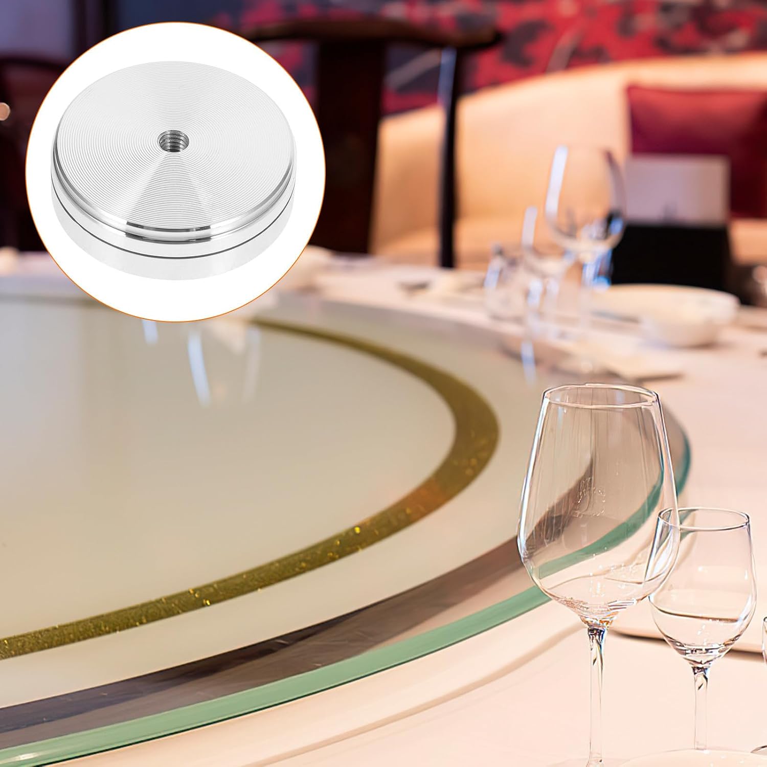 Heavy Duty Round Tabletop Turntable Base with Smooth Rotation