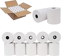 Vista 36 de (100 rollos) 2 1/4 x 50 Rollos de papel térmico para recibo de 55 GSM, papel alemán de calidad premium, se adapta a todos los terminales de tarjetas