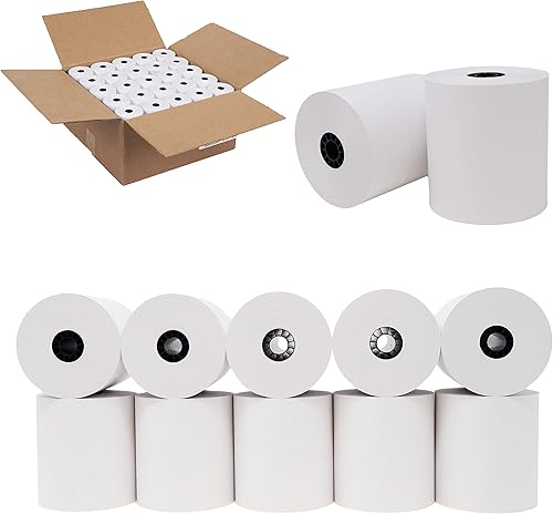 Papel para impresora de cocina de 1 capa, 3 x 150 pies (50 rollos) BuyRegisterRolls