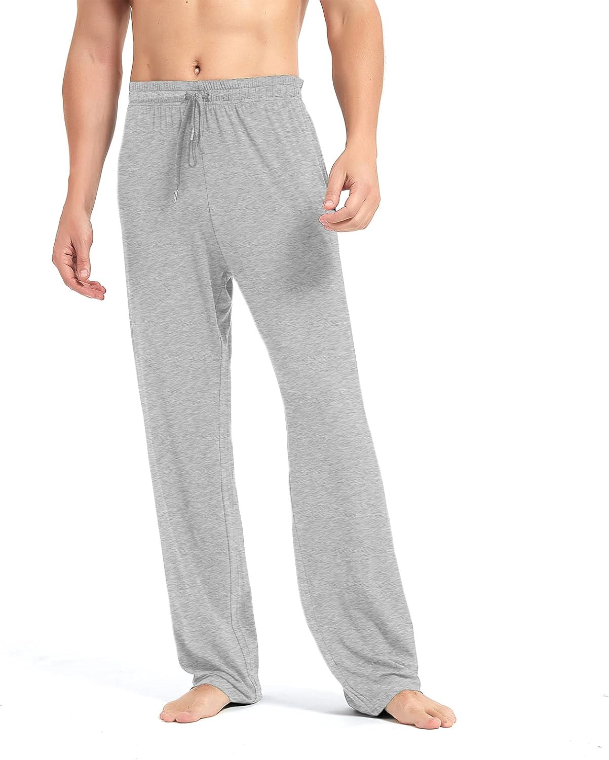 Idtswch 32/34/36/38 Long Inseam Men's Tall Extra Long Pajama Pants,Lounge Jogger Yoga Pants,Sleepwear with Pockets for Men - Image 3