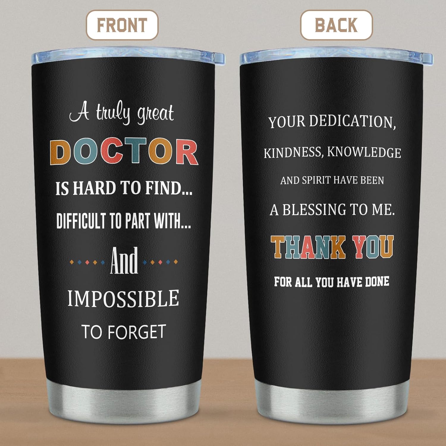 Doctor Gifts Tumbler 20oz, Doctor Appreciation/Graduation Gifts for Men/Women, Retirement/Doctors Day Gift for Dr./MD Cup 1PC - Image 7
