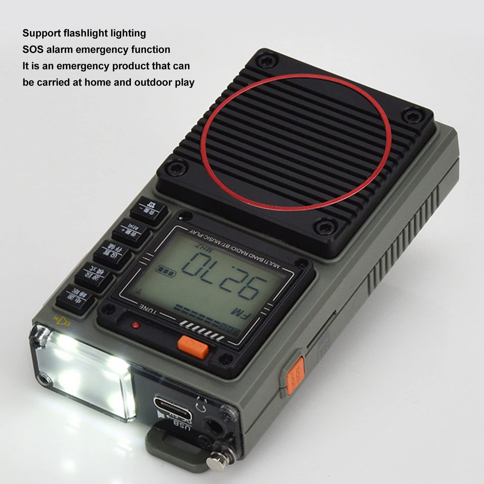 Retekess TR110 Portable SSB Shortwave Radio FM MW SW LSB AIR CB VHF UHF Full Band.jpg Q90.jpg - View #2
