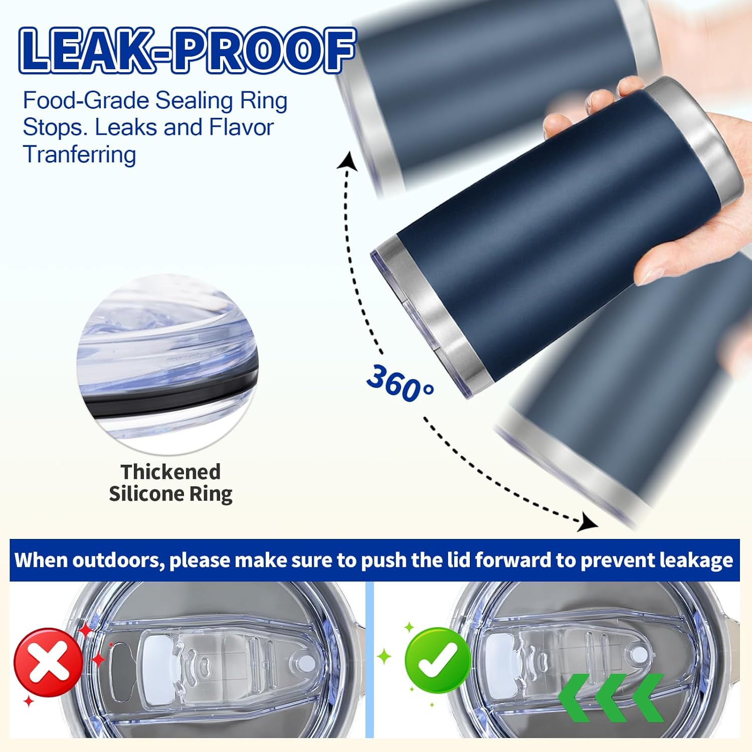 36 Pack, 20oz Stainless Steel Bulk Tumblers with Lids and Straws, Leakproof Double Wall Travel Mug for Hot/Cold Drinks, Home Office Outdoor Party, Durable Powder Coated Insulated Cup/Mix Color - Image 6