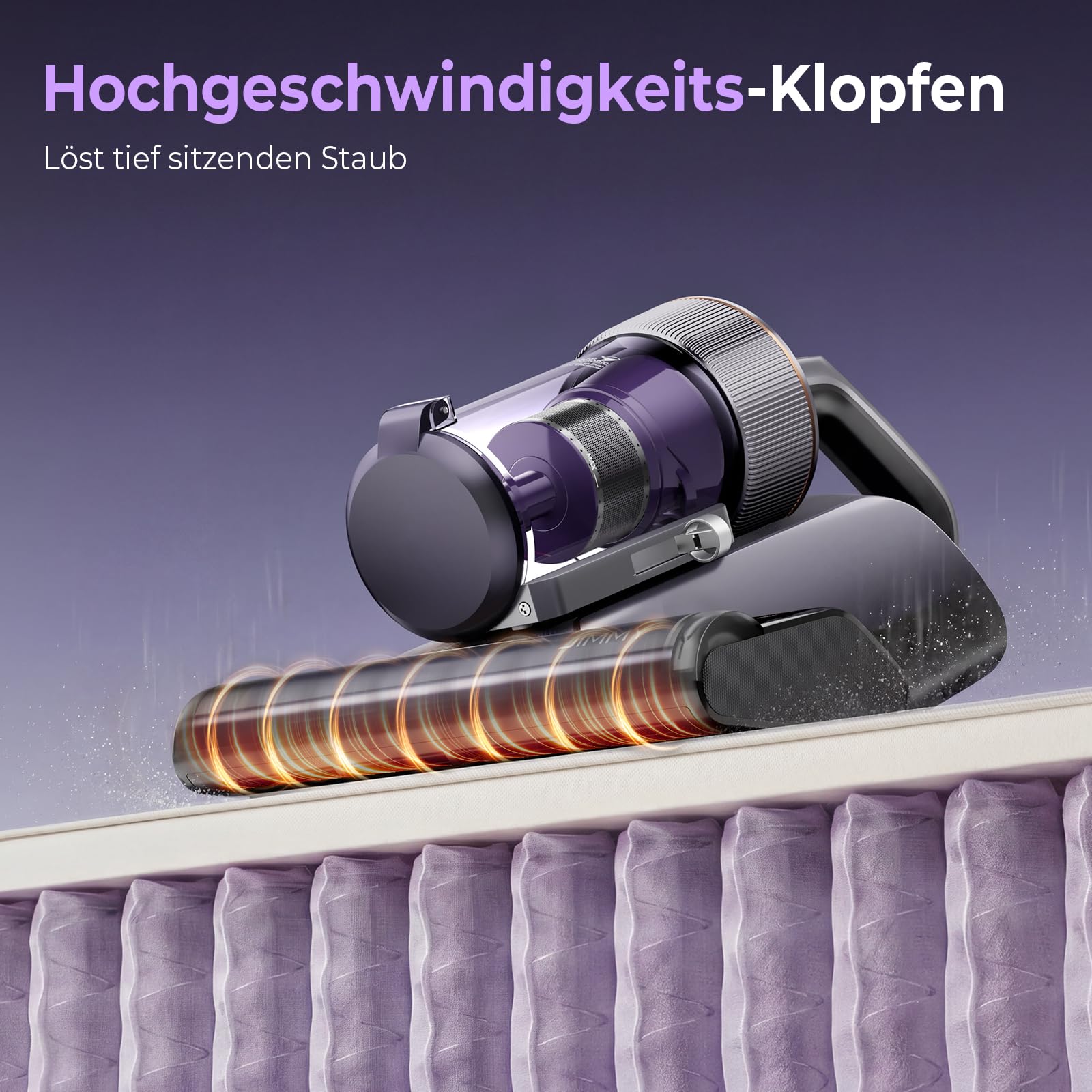 Jimmy BX8 Pro Milbensauger 600W 17kPa UV-C Desinfektion 65°C Graphen-Heiztechnologie Echtzeit-Display