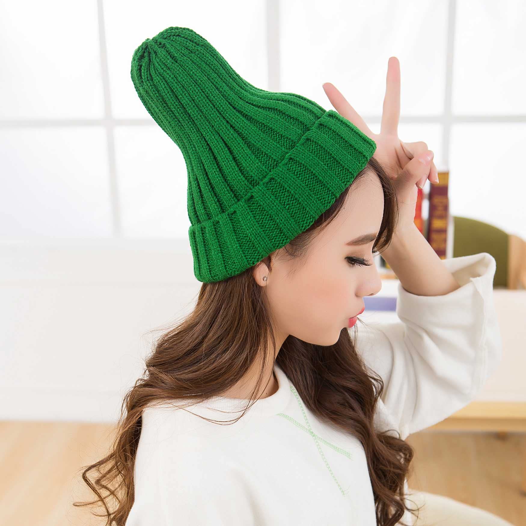 Amazon.co.jp: [INEOUT] ニット帽 レディース 親子 とんがり帽子