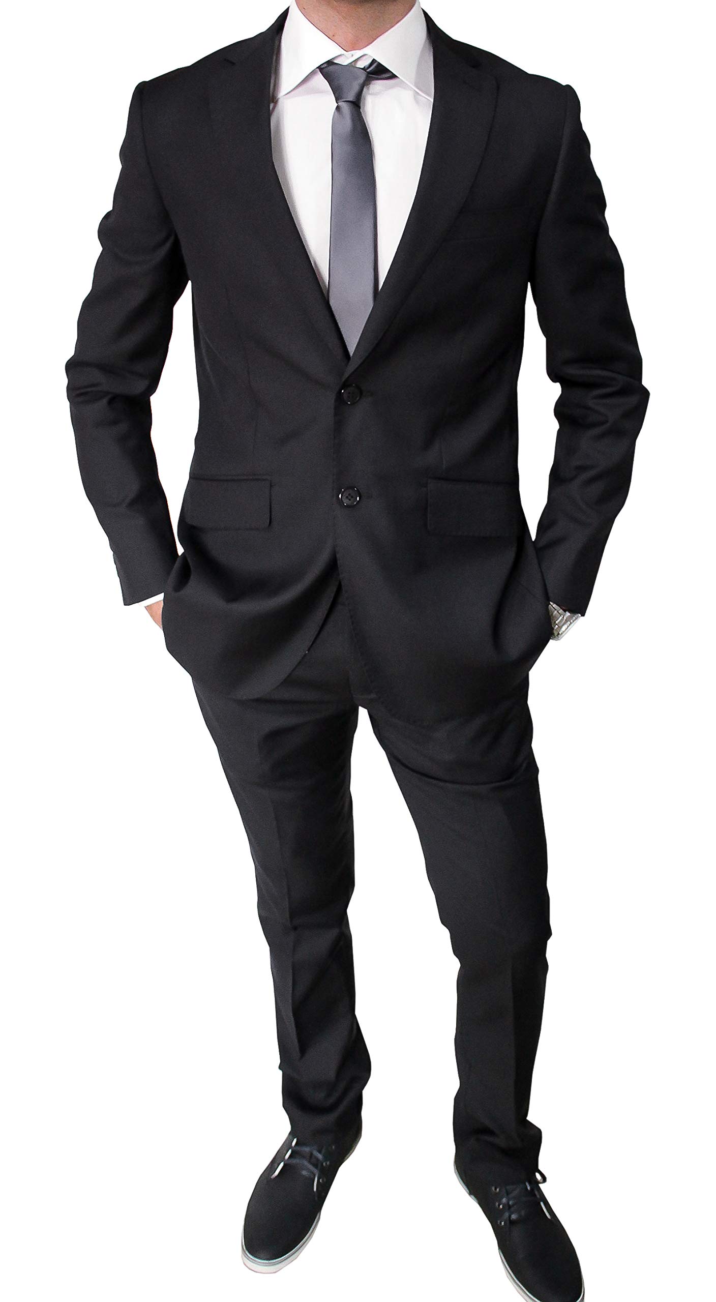 Robe complète homme pour mariage et soirée décontractée noir - 5