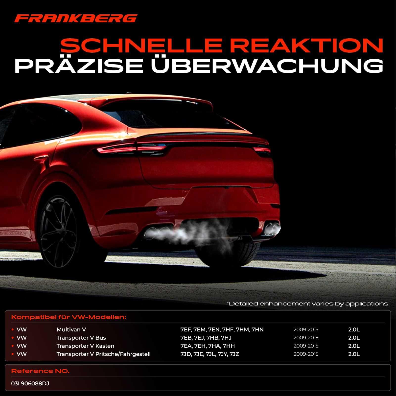 1x Abgastemperatur Sensor für MULTIVAN T5 TRANSPORTER T5 Bus Kasten 7H 7E T5 Pritsche Fahrgestell 7J 2009-2015 03L906088DJ