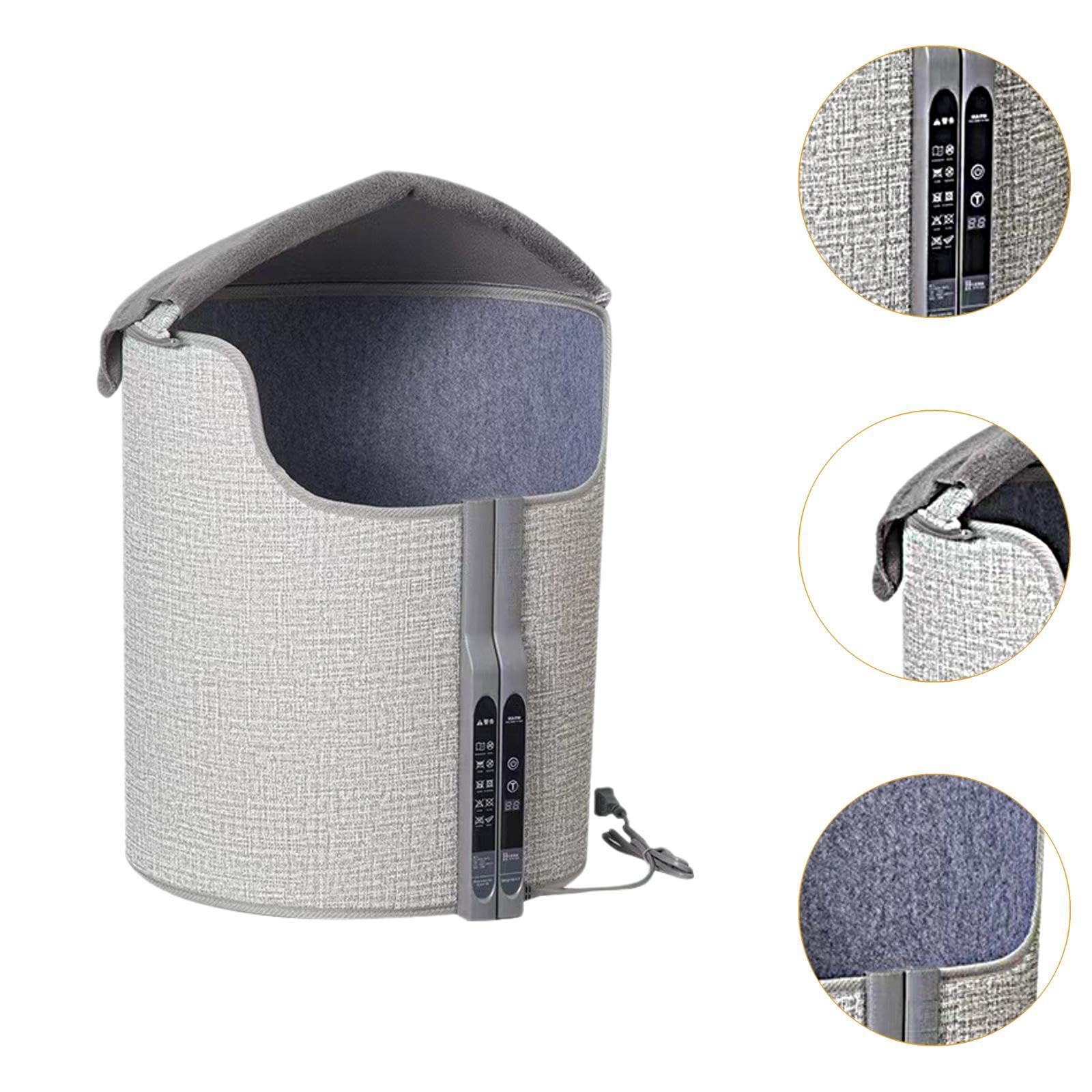 Calentador de piernas, calentador de pies, manta, funda, temporizador, calentador de piernas debajo del escritorio, calentador de tobillos para