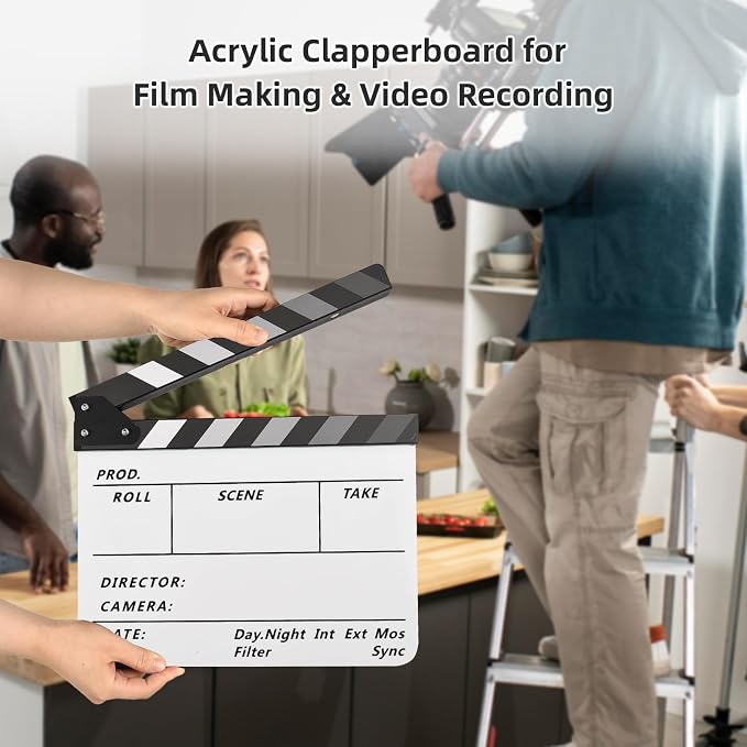 Claqueta de película acrílica director miniatura 4