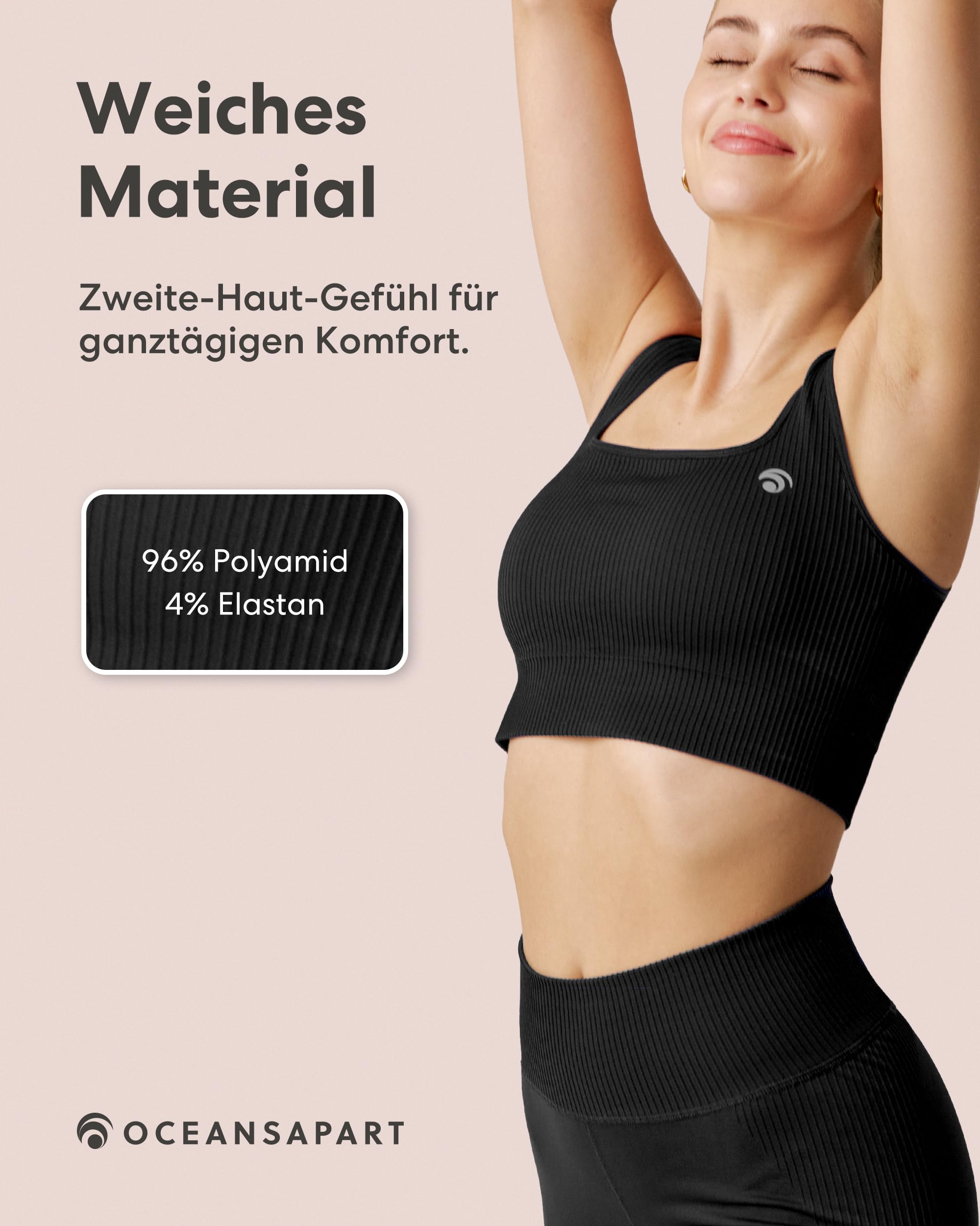 OCEANSAPART Sydney Pant - Sport Leggings Damen High Waist Yoga | Blickdicht & Nahtlos – Schnelltrocknend & Feuchtigkeitsableitend – Push-Up-Effekt für Gym & Fitness