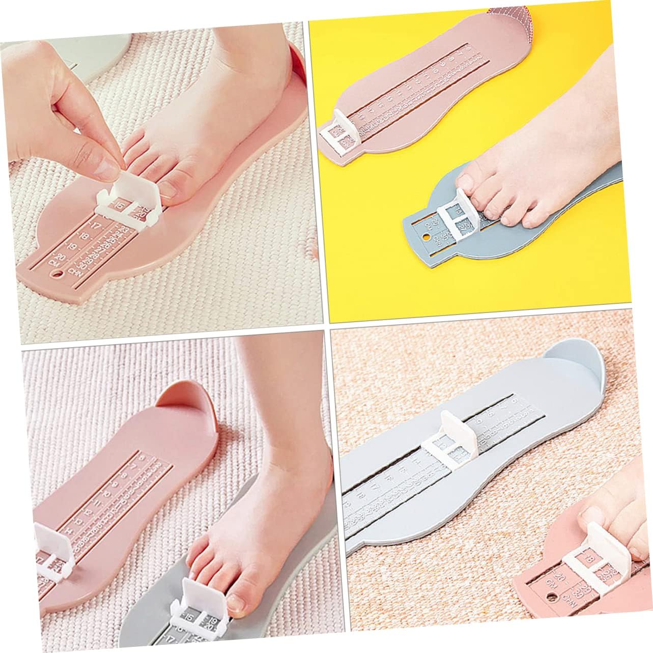 3pcs Boys and Girls Foot Measuring Device Accurate Foot Gauge for Boy Girl Shoes Cute Design for Years Old Easy to Use Ruler for Choosing The Right