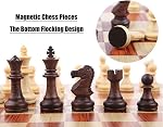 Chess Board Set, Magnetic Folding Travel Chess Board Game with Storage Bag (11'' x 9.6''), Educational Toys/Gift for Kids and Adults (M)