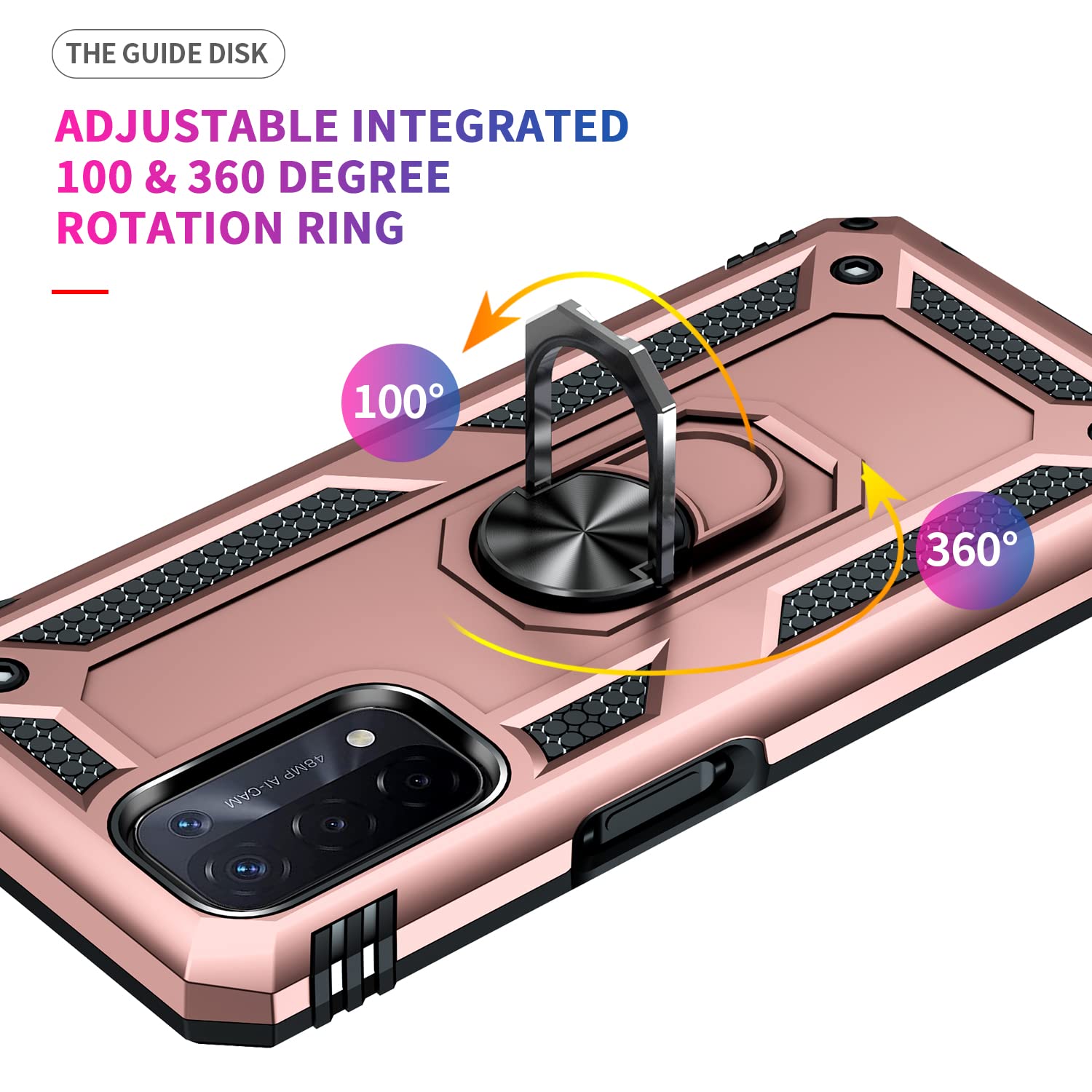 Asuwish Phone Case For OPPO A74 5G/A54 5G With Tempered Glass Screen - View #3