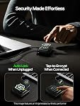 MOVE SPEED External Hard Drive with Touchscreen, Up to 10Gbps Portable SSD, USB-C 3.2 Gen2, Compatible with iPhone, Windows, Mac & More (ST10,1TB)