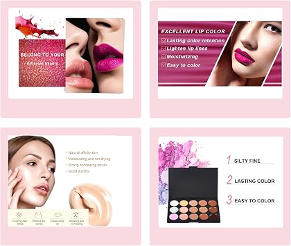 Professional Makeup Set, RoseFlower Premium Beauty Cosmetics Kit with Concealers Eyeshadow Palette Foundation Powder Lip Gloss Blush Makeup Brush, Makeup Box for Women/girls/Teenagers #2
