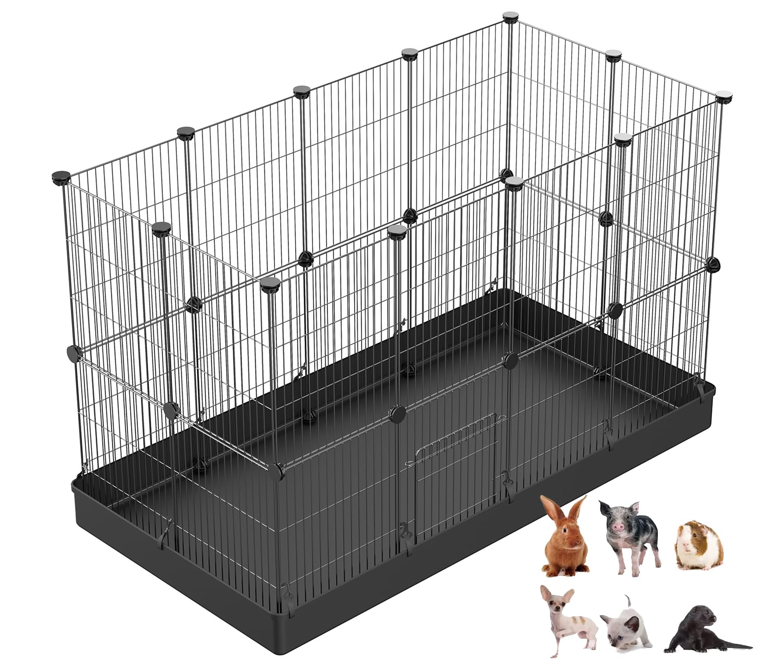 PET 7cm×5m 100cm/loop 德国小镇 LZBEITEM 7.5 x 7.5ft Covered Roof Outdoor Dog Kennel, Heavy