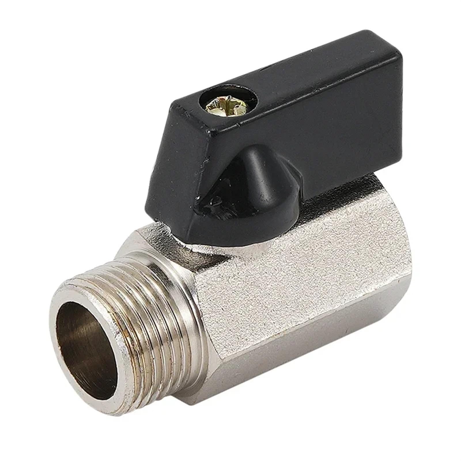Messing Kogelkraan 1/8 1/4 3/8 1/2 BSP Schroefdraad Mini Man-vrouw Luchtcompressor water Gas Olie Afsluiter Roestbescherming, Lange Levensduur (Size : 3/8, Color : Male To Female
