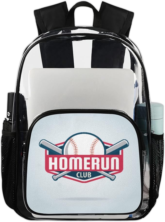 Zaino trasparente Trasparente Zaino Casual StickballSchool Borse Sport  Laptop Bag Casual Viaggio Escursionismo Daypack Colore Carino Libro Borse  Con Cinghia Toracica : Amazon.it: Valigeria