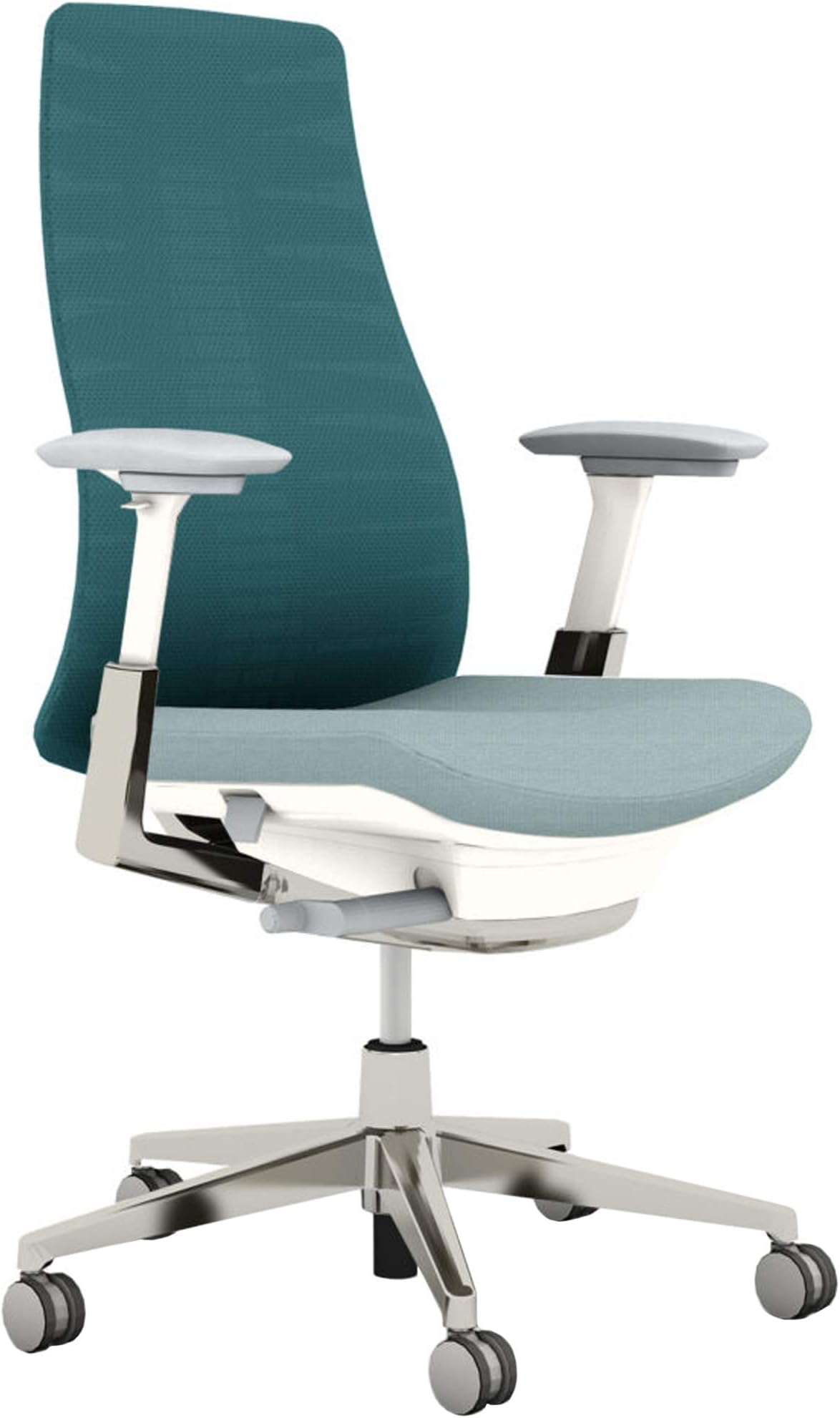 Haworth Fern High Performance Office Chair with Ergonomic Innovations and Flexible Mesh Back, Cornflower