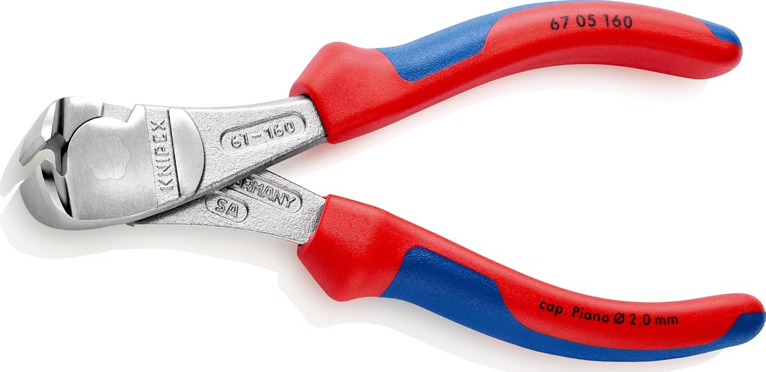Knipex 67 05 160 High Leverage End Cutting Nippers 6,3" with soft handle