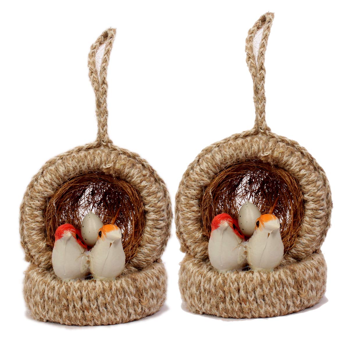 Oanik Artificial Bird Nest Hanging - Rustic Jute Bird Hanging Nest for Charming Home Decor - Handcrafted Artificial Jute Hanging Birds Nest Jhumar Chidiyan Ka Ghosla (B08475MK59) Amazon Price History, Amazon Price Tracker
