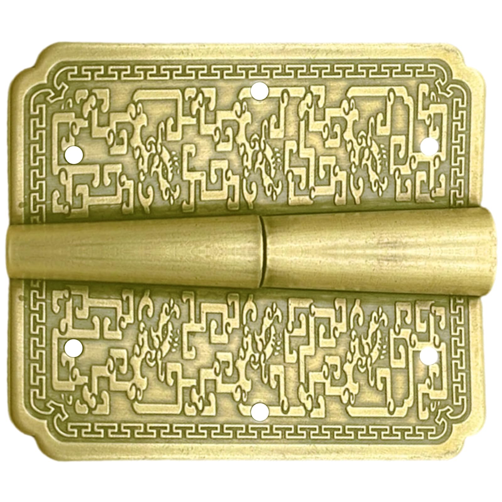 Shyyoulqe Wan Zilong Brass Cabinet Door Hinges Replacement Carved Drawer Door Hinge Decorative Fittings For Jewelry Box Easy To Use Carved Cabinet Drawer Hinge Decorative Fittings