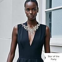 Vista 24 de PEARLY JUN Apliques de diamantes de imitación de plata con apliques de diamantes para vestidos, costura a mano, proyectos de manualidades, ropa