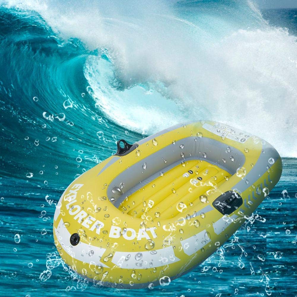 Barca Hinchable de una Sola Persona, Kayak Hinchable Zodiac Barca Inflable con Cuerda Capacidad de 180 kg