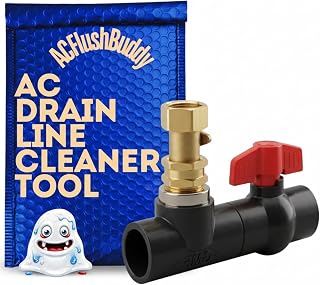 AC Drain Line Cleaner Tool Unclogger - Condensate A/C Cleaner Flush, HVAC Maintenance Cleaner, Ac Drain Line Cleaner, No Refills, Tablets or Vacuum. AC Flow Line Tool, No More Clogs Ever
