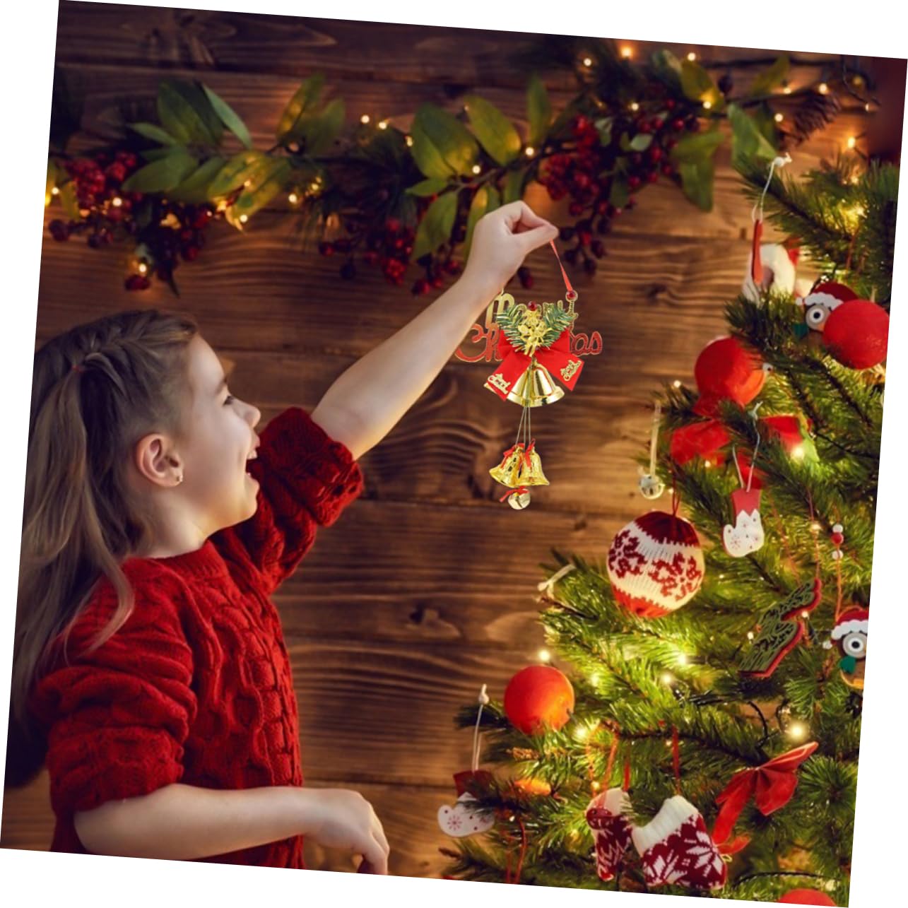 Cabilock 5 Set Decorazioni Natalizie Albero Di Natale Gonfiabile Campane Campane A Mano Ghirlanda Di Ganci Dimmerabili Ornamenti Di Caramelle Decora Natale Appendini Per 2 pezzi * 5