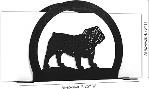 Miniatura 2 de SWEN Products Portatarjetas con letras de metal Bulldog inglés