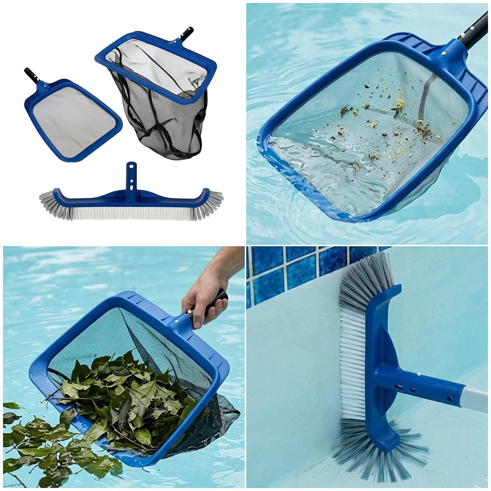 Juego de residuos para piscina de malla fina para el cuidado diario