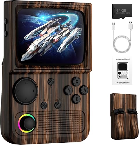 Miniatura 14 de R36MAX - Consola de juegos portátil, consola de juegos retro con batería de 4000 mAh, pantalla IPS de 4.0 pulgadas, sistema Linux de código abierto