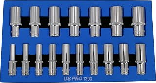 US PRO 8-24mm Twelve Edge 3/8" Plug Nut Lanjoy Socket Wrench Set