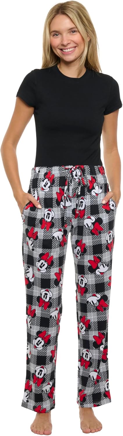 Disney Womens Lounge Pants Pajama Bottoms All Over Print Cotton - Image 8