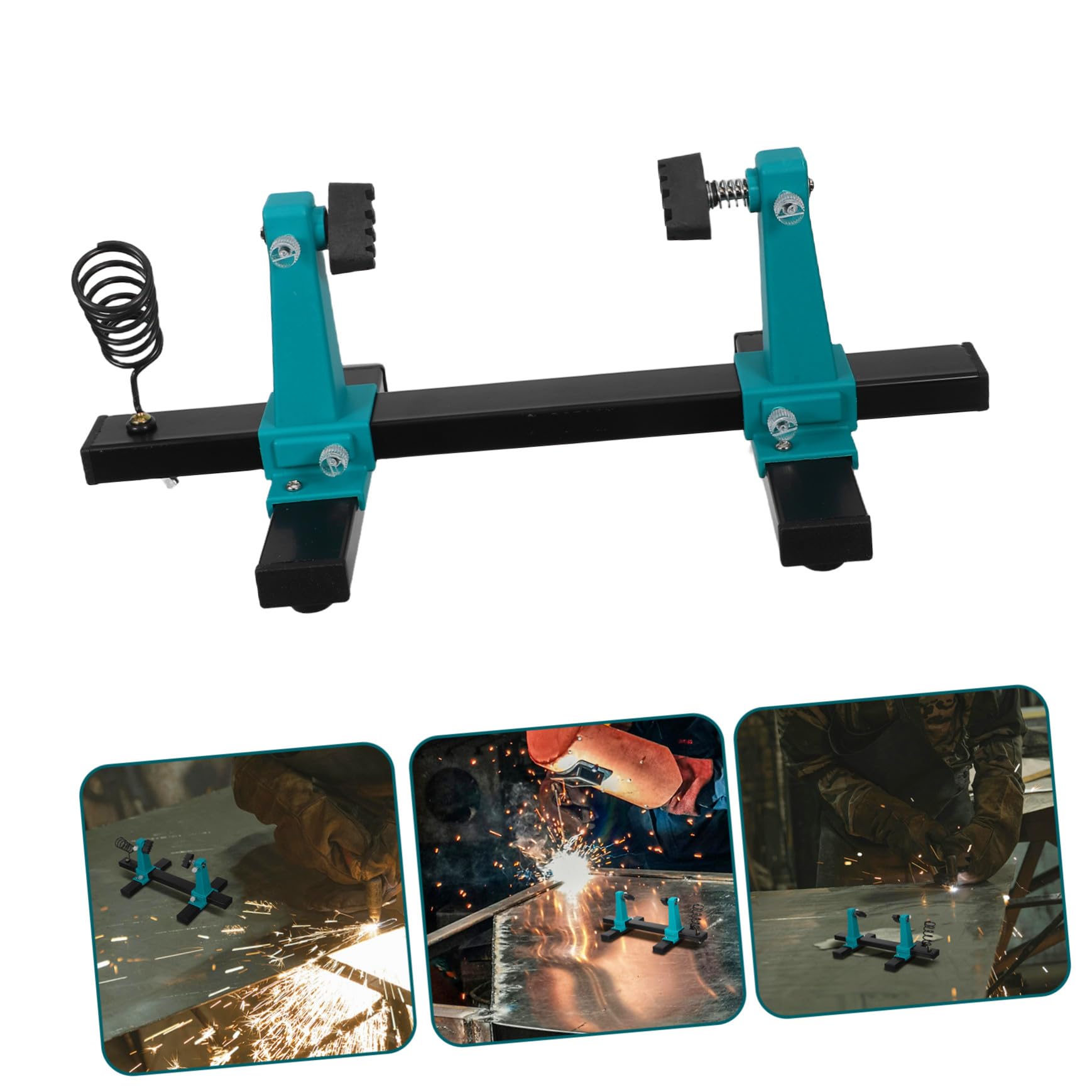 Soporte para Circuito Ajustable con Pinzas de Soldadura y Soporte para Soldador Base Resistente con Rotación para Reparación de Placas Electrónicas
