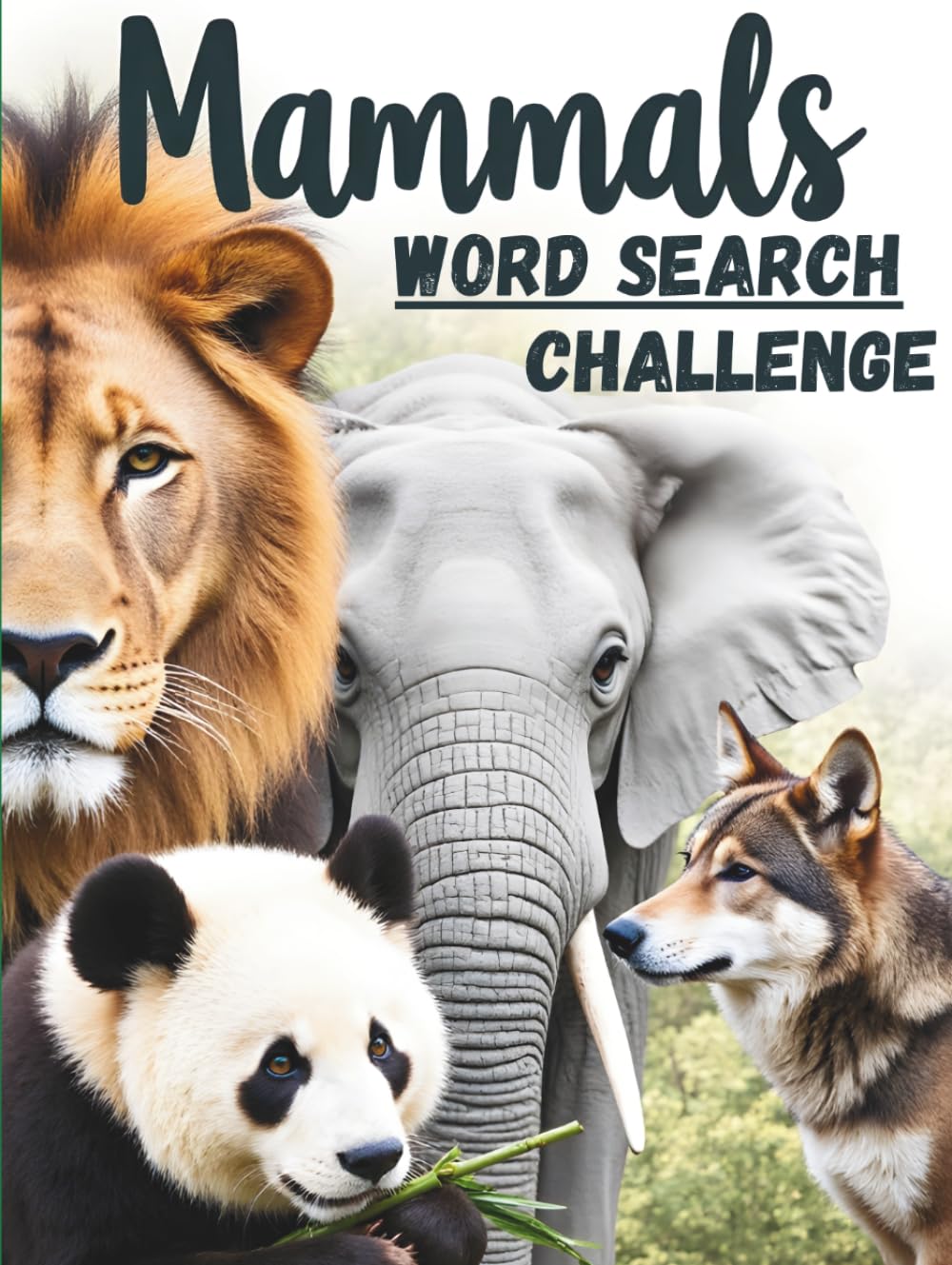 Mammals Word Search Challenge: 50 Advanced Puzzles for Kids Who Love Mammals plus 10 Bonus Coloring Pages!