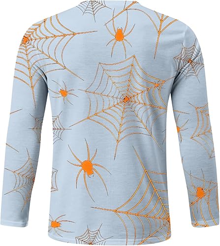 Miniatura 2 de T Shirts for Man Long Sleeve Crew Neck Printed Outdoor Thermal Regular Fit Tees Trendy True Comfort Tops